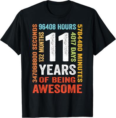 11 let 132 měsíců skvělosti Dárek k 11. narozeninám Unisex tričko