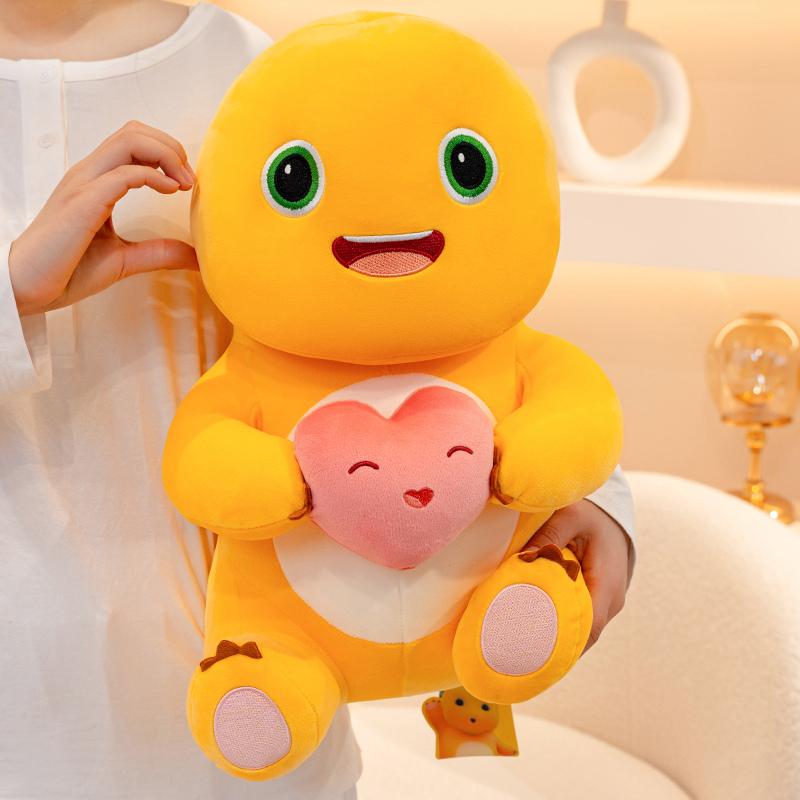 Kawaii Dinosaurier Plüschtier Weiche Dino-Puppe Cartoon Milchdrachen Kissen Niedliches Kuscheltier Plüschtiere Kinder Freunde Geburtstagsgeschenk 45cm