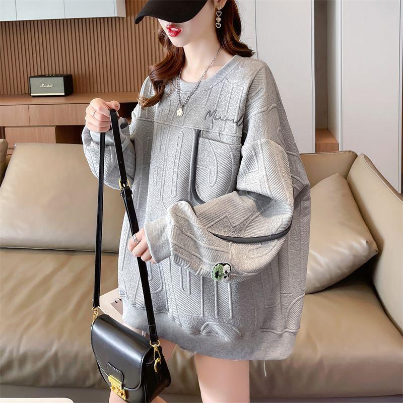 SIMANNIKA, jersey para mujer, camisa de manga larga, diseño de otoño 2023, Top informal sencillo, chaqueta holgada elegante para mujer, tendencia coreana