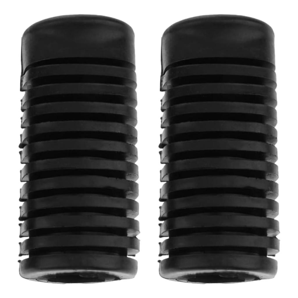 YONGDING Motorcycle Step Rubber for Honda Cub/Ape (APE), Black, Compatible with Honda 213-1892, Left and Right Set (Black)