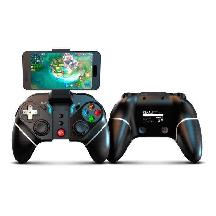 Gamepad - KROM - Krom Kexal - Bluetooth 5.0 - Compatible PC/Nintendo Switch - Noir