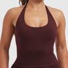 Cross-Border U-Neck Halter Top: Women's Quick-Dry Built-In Bra Yoga Vest for Sport & Fitness