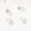 Pack of 4 Earring Backs Locking Replacements Oval Locking Earring Part Earring Plugs for Extended Comfort and Support