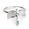 Sterling Silver Diadem Ring Embellished with Crystals Size L