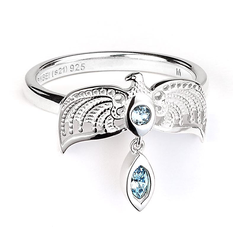 HARRY POTTER Sterling Silver Diadem Ring Embellished with Crystals Size S