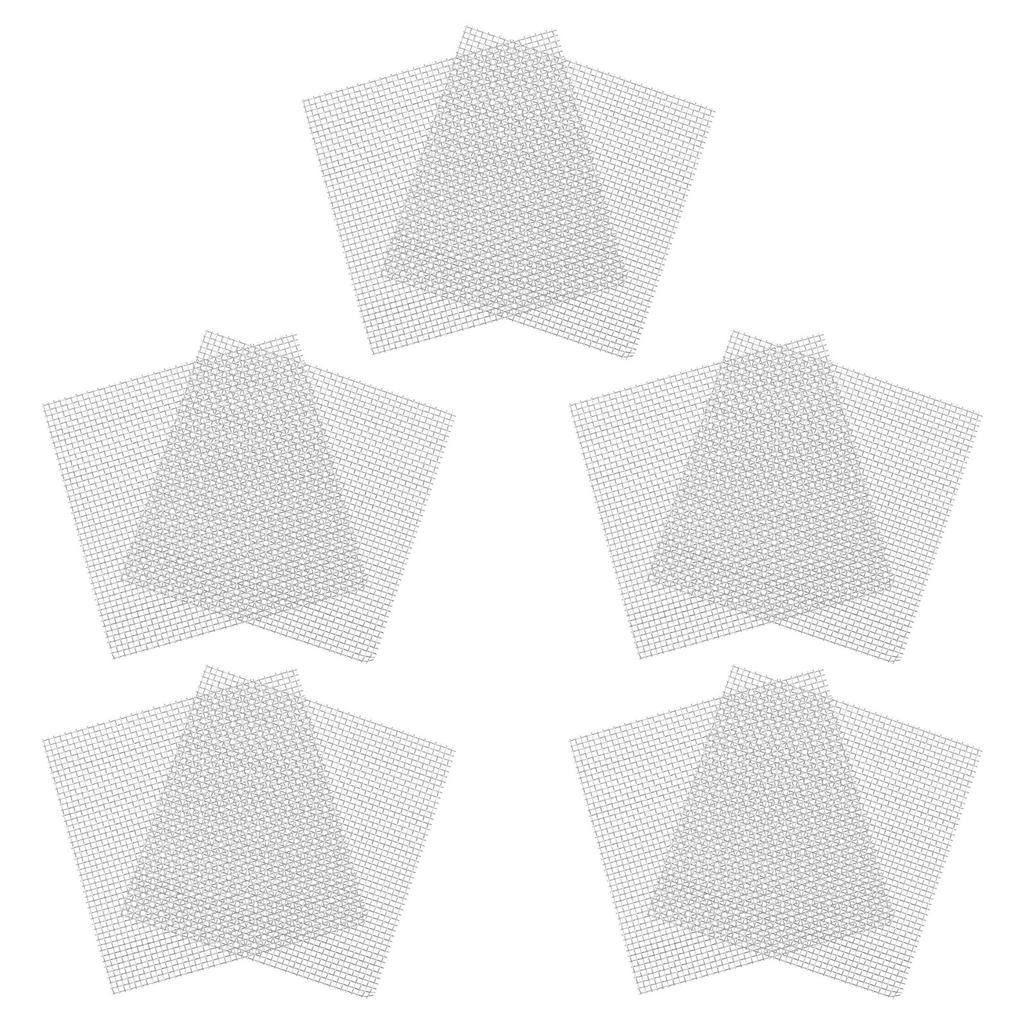 10Pcs Stainless Steel Wire Mesh Pad for Aquarium Water Grass Plants Fixed Net Rustproof Tear Resistant DIY Moss Carpet Net