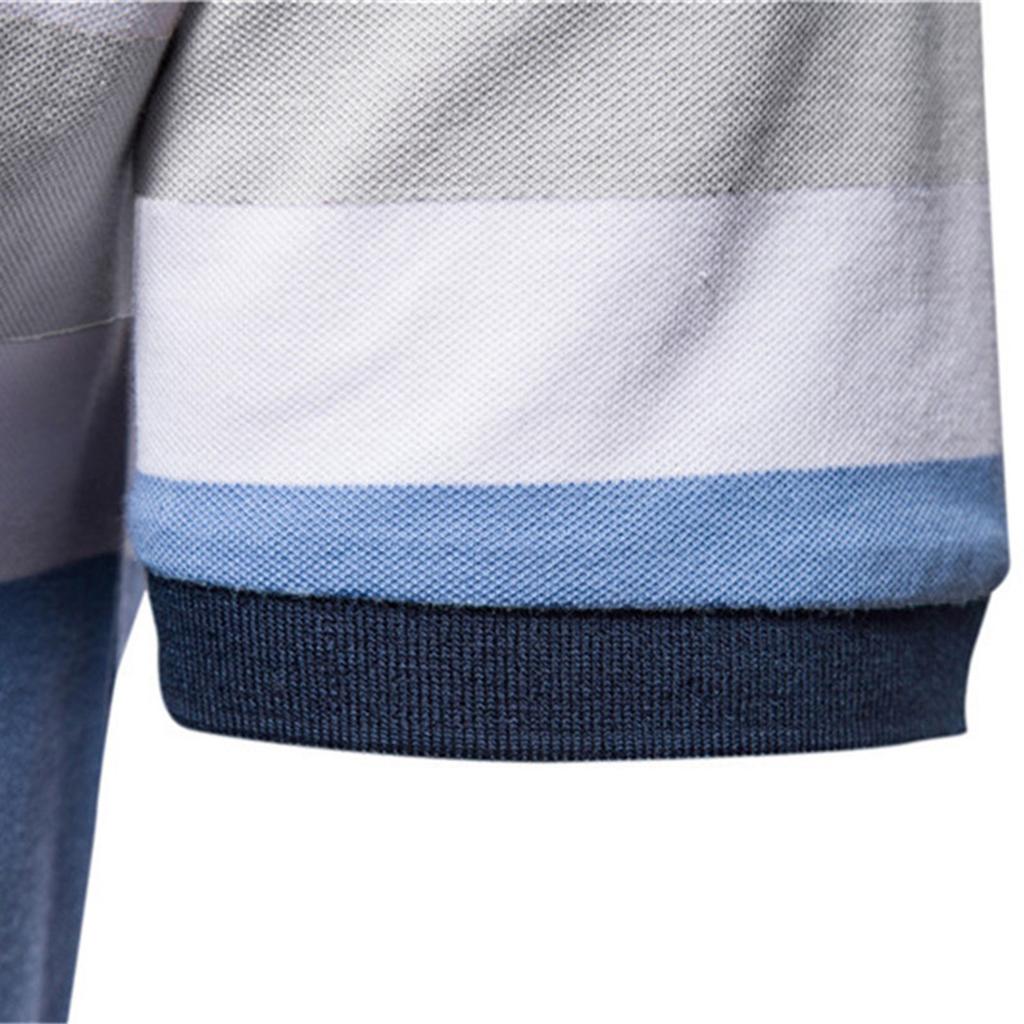 Men's Summer Fashion Striped Print Casual Short Sleeve T-shirt Men