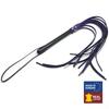 PURPLE LEATHER Flogger - 78cm - WOODEN HANDLE - The Red - Whips, Crops & Feather Dusters