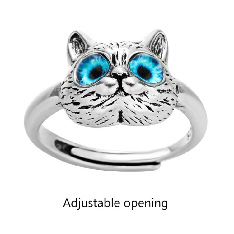 Cat Ring Cute Kitten Animal Ring for Animal Lover Women Teen Girls Birthday Gift