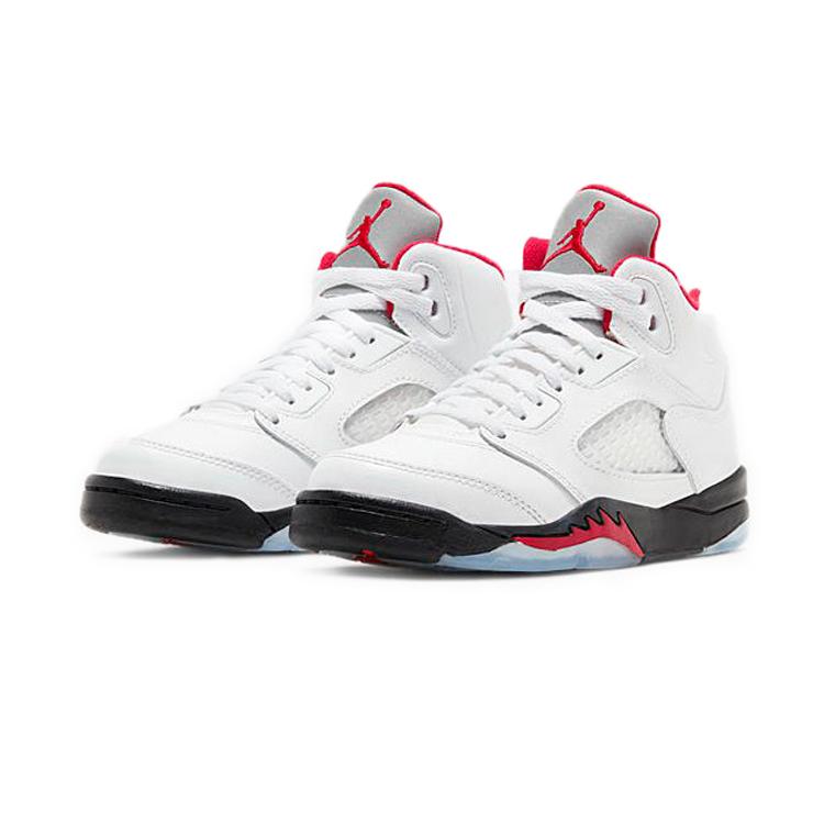 Jordan 5 Retro Fire Red Silver Tongue 2020 PS 440889-102