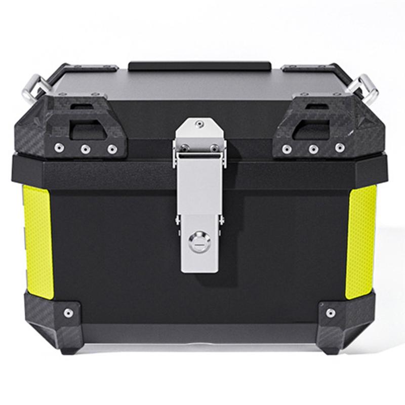 A16P-Motorcycle Trunk Top Box Waterproof ABS Trunk High-Capacity Universal Motorcycle Rear Box For Motorcycle Black 36L