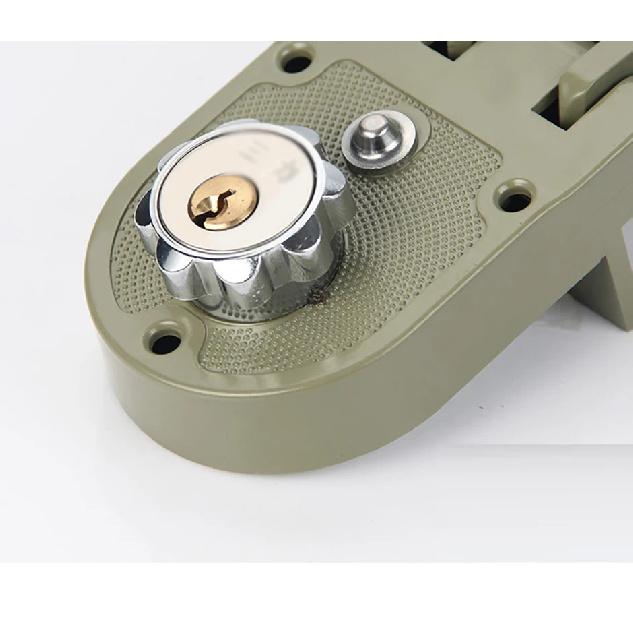 1PCS Bedroom Wooden Door Lock Home Anti-theft Lockset Old-fashioned Tiger Tooth Mechanical Lock Zinc Alloy Security Door Lock