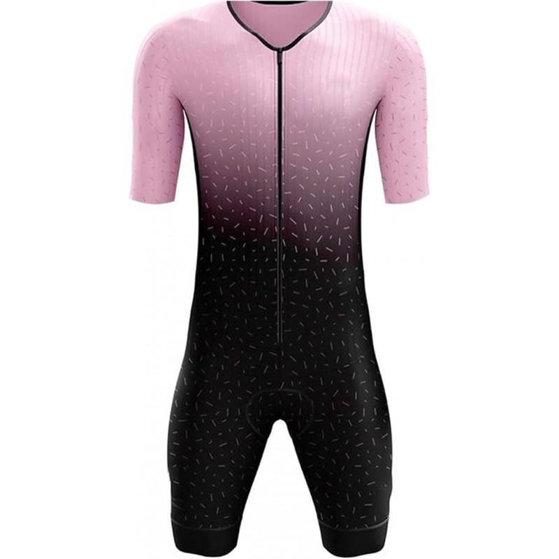 Herren Cycling Skin Suit Rennrad Zeitfahren Leistung Sommer Schnelltrocknend Kompressionspassform