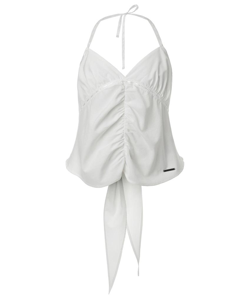 Inegi Open Back Ladder Blouse (White)