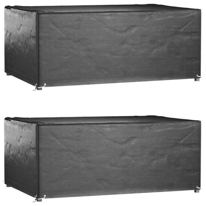 VidaXL Garden Furniture Covers 2pcs 8 Eyelets 180x122x75cm Rectangular 3155347