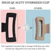 Extra Large Hair Clips for Thick Long Hair - XL Oversized Giant Matte Banana