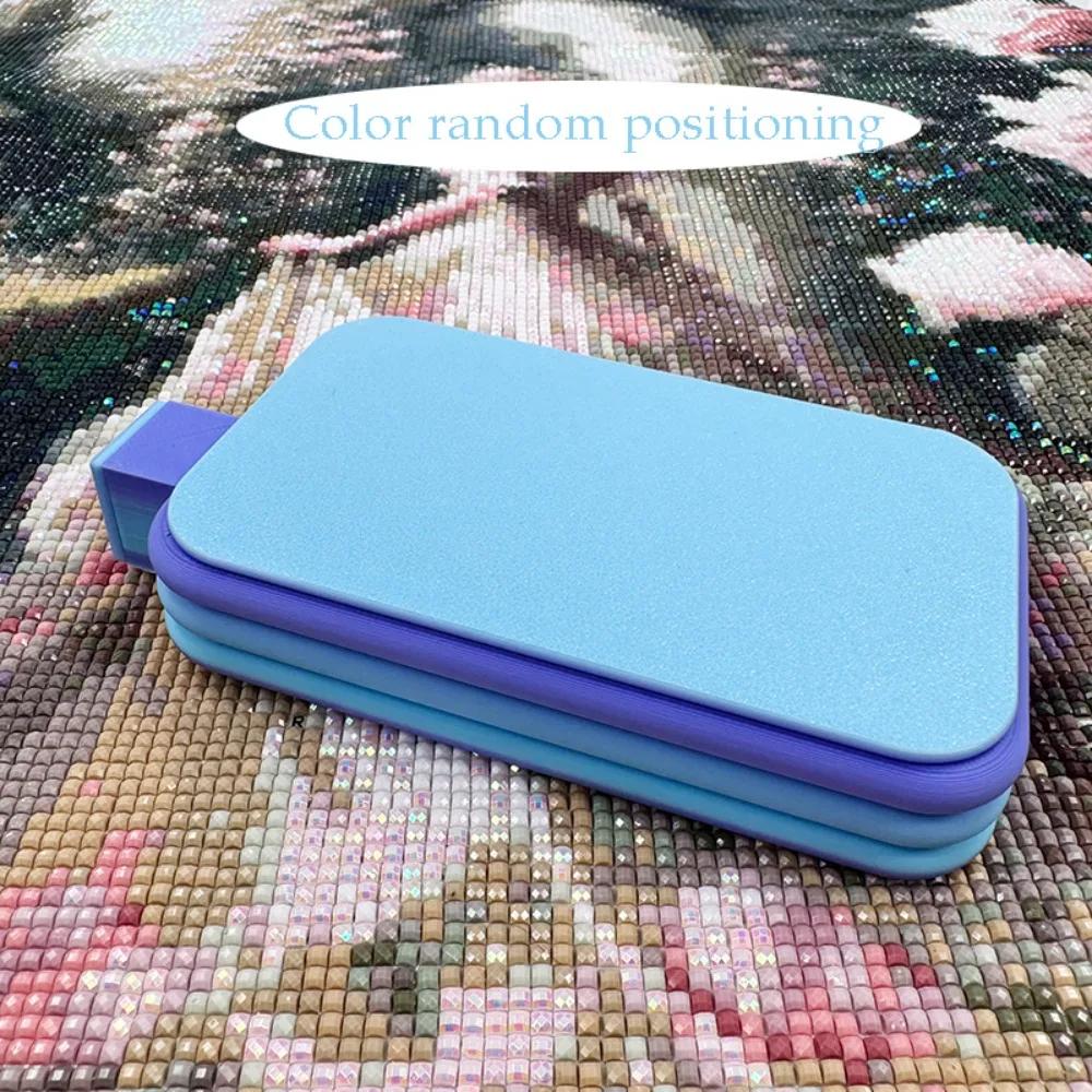 DIY Craft Large Diamond Painting Tray Large Capacity Beading Plates Drill Storage Tray With Cover Colourful