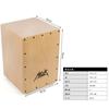AKLOT Cajon, Wooden Box Drum, Percussion Instrument with Case and Adjustable Snare Drum for Beginners and Professionals (35.5*25.4*25.4cm)
