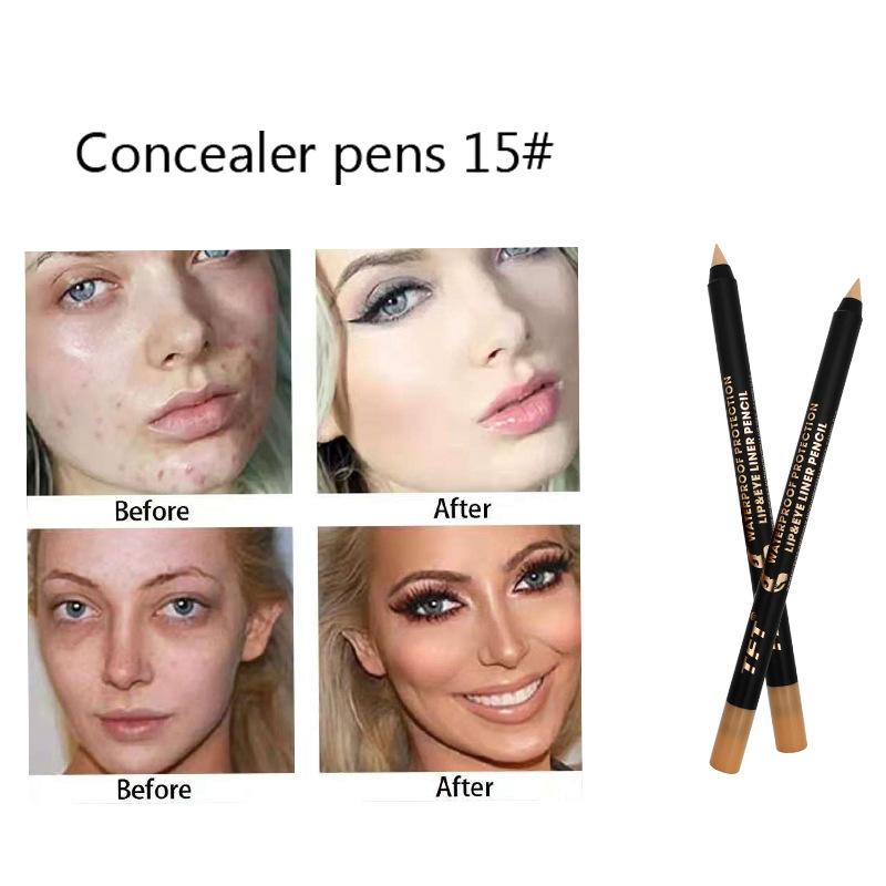 15 Renk Eyeliner Kalem Renkli Pigment Su Geçirmez Mavi Siyah Beyaz Renk Jel Eyeliner makyaj kalemi Göz Güzellik Kozmetik