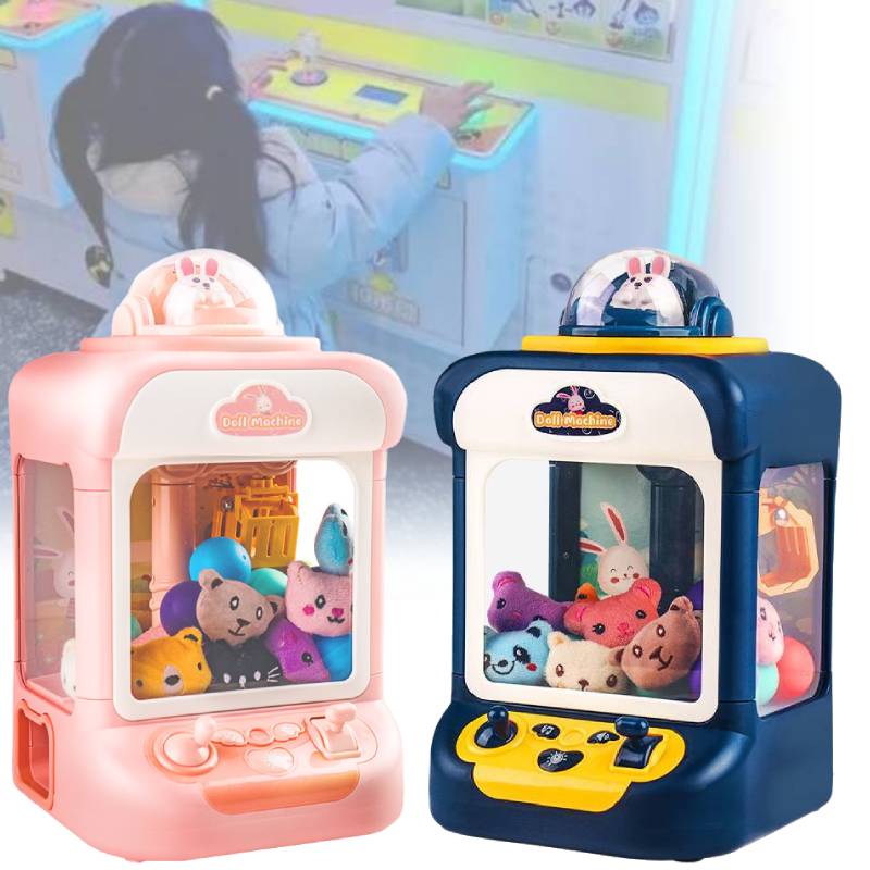 Minor Electric Claw Machine With Dolls Eggs Blue Pink With Lights Gift Kids