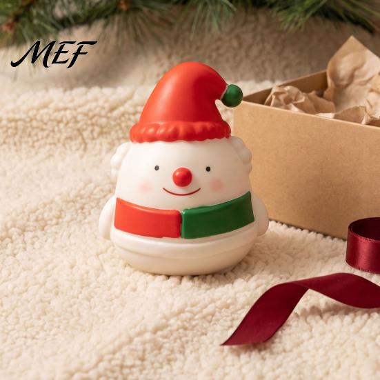 Durable Squeeze Toys Christmas Snowman Toy, Stress Relief Cute Fidget Figurine, Stocking Stuffer Party Favor, Gift for Kids Boys Girls Desk