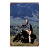 Retro Motorcycle Tin Sign Man Cave Garage Decor 20x30 Cm Metal Poster