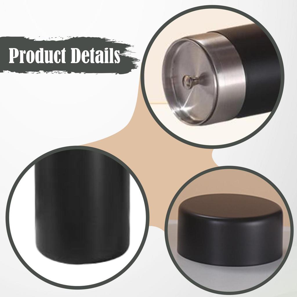 Creative Stainless Steel Tea Box with Double Airtight Lid for Candy, , And Coffee Beans.