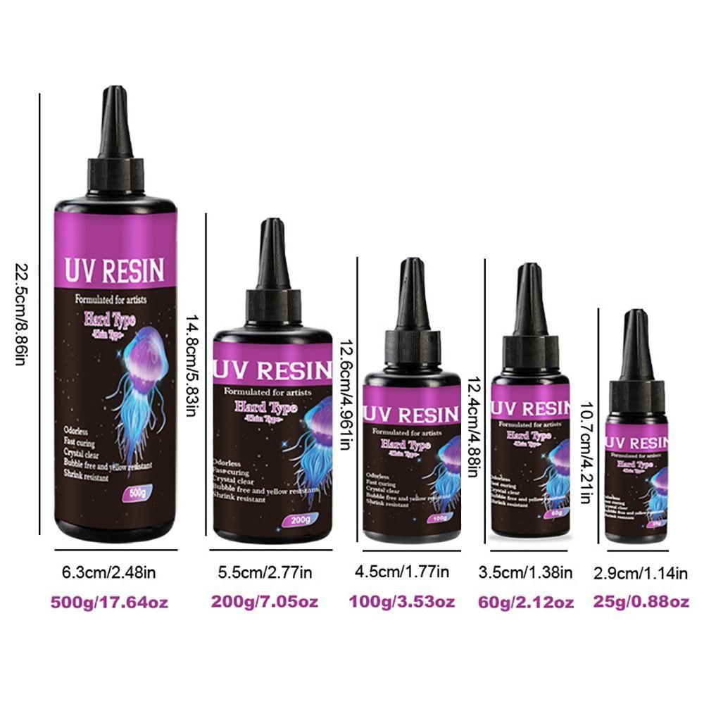 Resina UV ad Alta Viscosità Kit Resina Trasparente Accessori Fluido di Riparazione UV