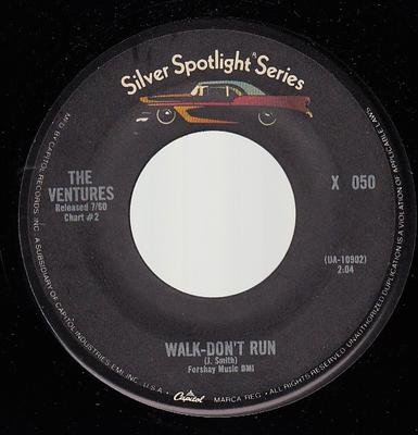 7inch Record VENTURES - Walk - Don't Run / Ram Bunk Sush X050 Capitol Records US Rock Used