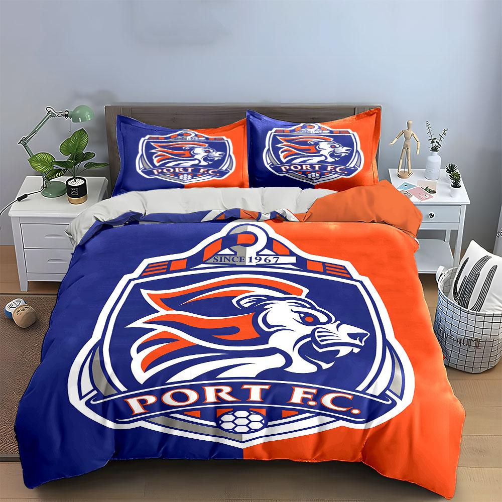 "Port FC Lion Logo Bedding Set" Bedding Duvet Cover Set Duvet Cover Pillowcases (1 * Duvet Cover 2 * Pillowcases, Without Duvet Insert)