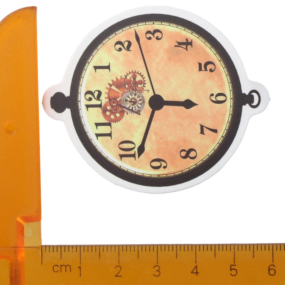 100PCS Multicolored Stickers PVC Vintage Stickers Steampunk Clock Decorative Stickers  DIY