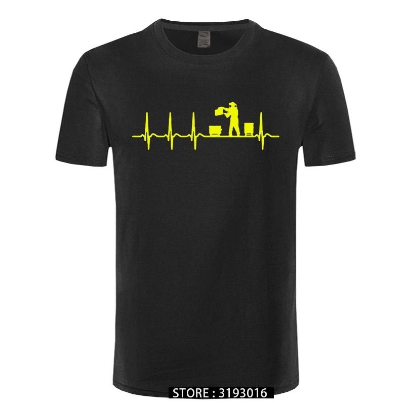 Custom Funny TShirt Man Cotton Heartbeat Beekeeping Beekeeper Cool Shirt Fun Gift Summer Men T Shirt