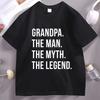 Funny Grandpa T Shirt Fathers Day Gift Husband O Neck Cotton Short Sleeve Tshirt Streetwear Loose Comfortable Basic Tees Tops