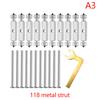 10Pcs Wall Switch Socket Cassette Repairer Adjustable Cassette Screws Support Rod With Wrench 86/118 Type Electrical Accessories