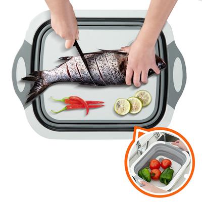 Zusammenklappbare Geschirrpfannen, Schneidebrett, Sieb, Gemüsekorb, tragbares Waschbecken, Spülbecken, Wanne