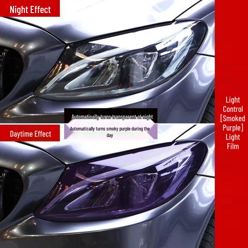 Toyota Corolla TPU Color-Changing Protective Film: White to Purple and Black Transition