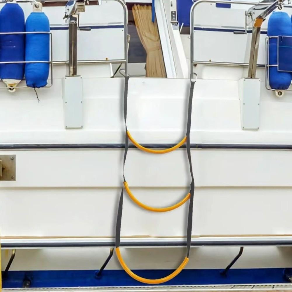 Reusable Boat Rope Ladder Nylon Boat Folding Ladder Climbing Ladder  Yacht Equipment