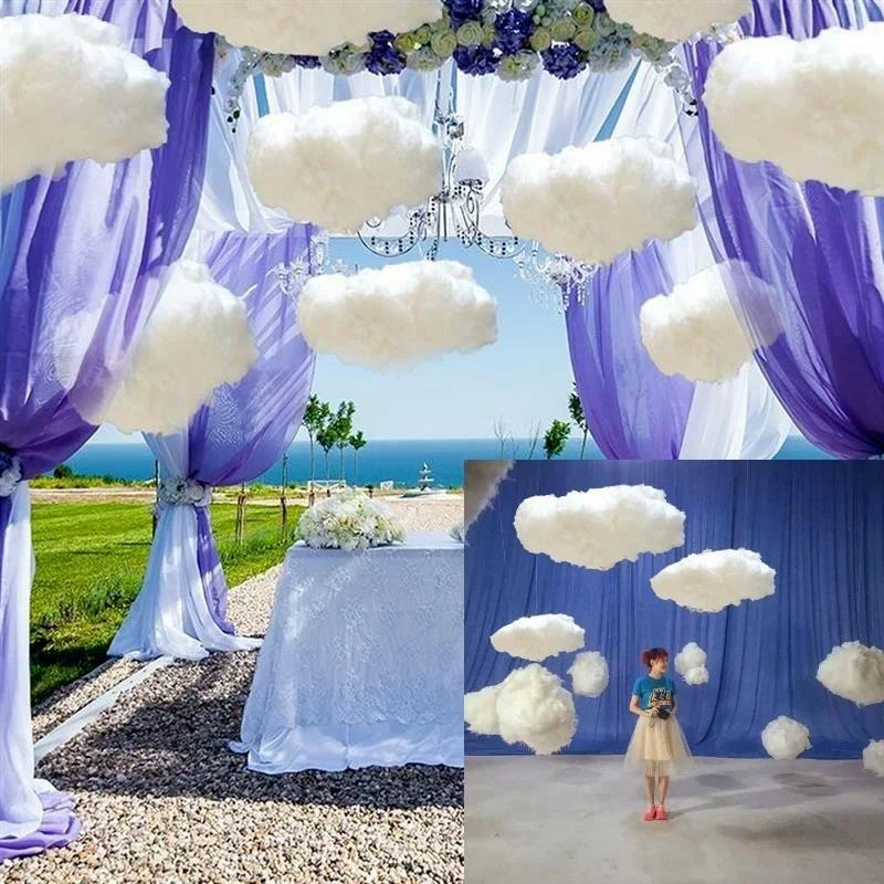White Clouds Cotton Cloud Wedding Props Children's Room DIY Decoration Window Layout Wedding Photography Party Simulation