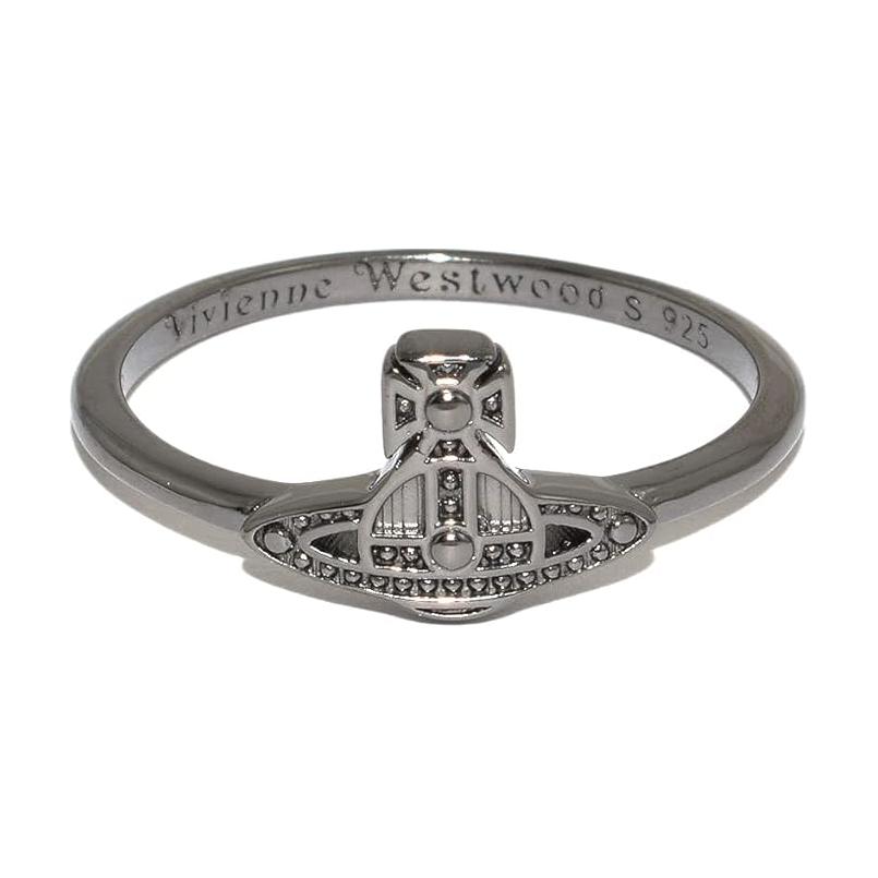 

Vivienne Westwood Oslo Saturn Logo Engraved Oslo Metal Ring Unisex rings Gunmetal-Gray 6404004901S001SM Basic Packaging-Dust Bag+Box,S