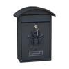 Metal Wall Mailbox Large Capacity Lockable Mailbox Weather-Resistant Wall Mounted Postbox Mailbox Key Lock Drop Box For Home