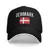 Denmark  Flag of Denmark Sun Baseball Cap Summer Men Women  Custom Logo Hip Hop Hats Breathable Vintage Outdoor Gym Snapback Cap