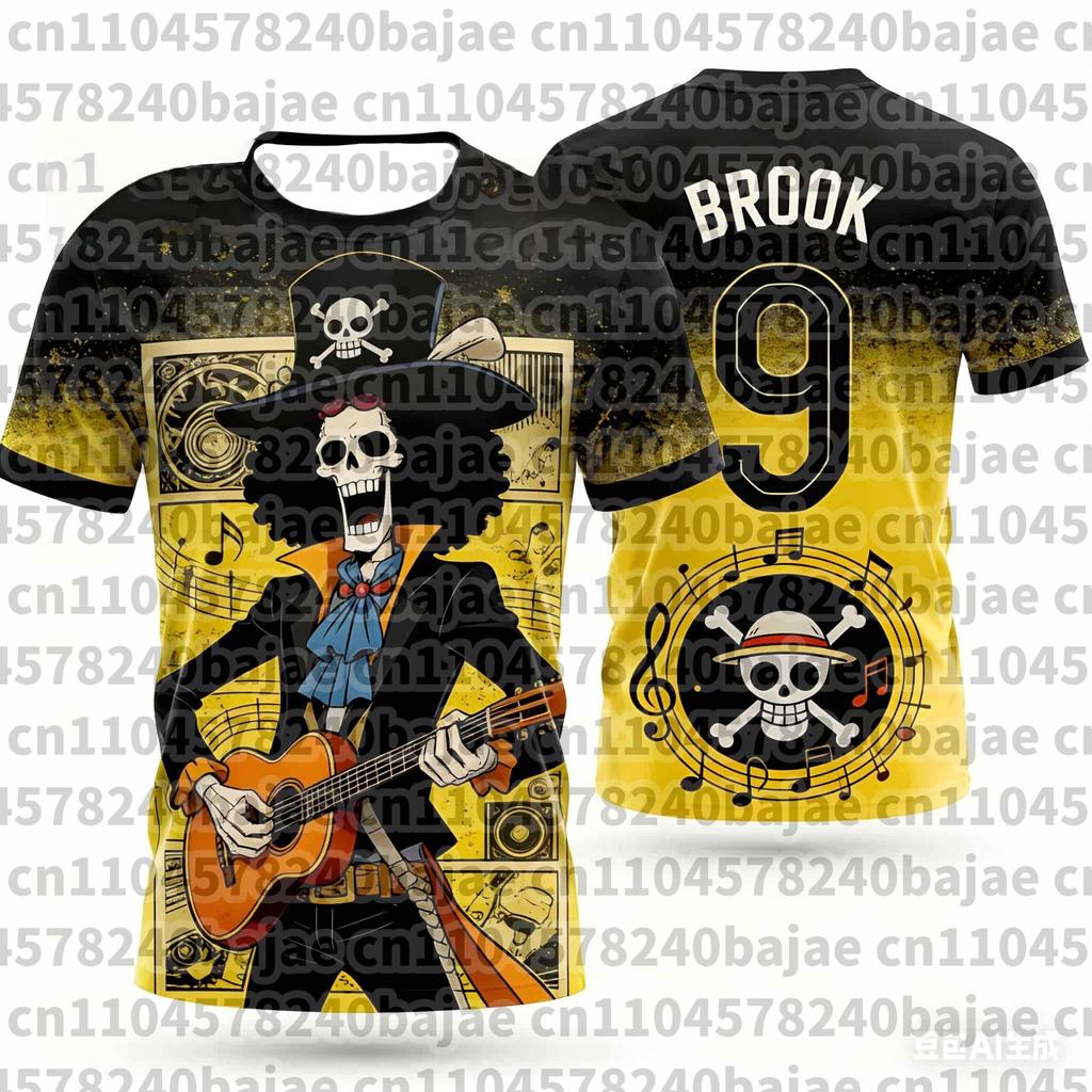 2026 One Piece Graphic T-shirt Japanese anime football jerseys Sports Dry Quickly T-Shirt Children's Clothing Tee