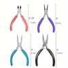 Mini Jewelry Pliers Set Diagonal Pliers Round Bent Needle Nose Cutter Handcraft Beading Insulated Plier For DIY Jewelry Tool