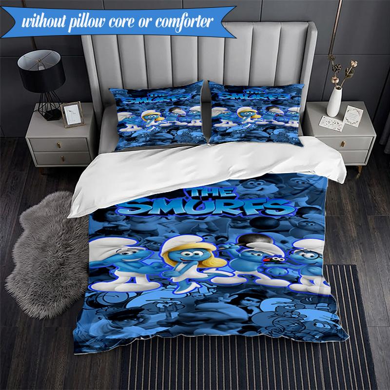 3PCS The Blue Cheese Adventure Bedding Set,Including 1pc Duvet Cover And 2pcs Pillowcases Perfect for Bedroom, Dormitory, Fan Christmas Gift