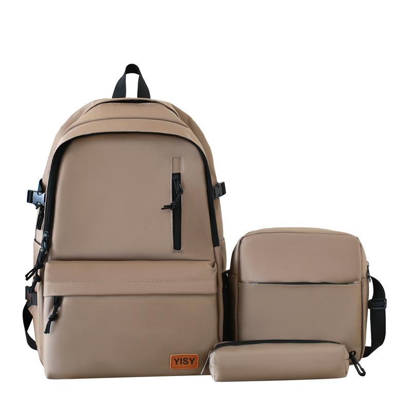 Schoolbag Korean version backpack male student schoolbag simple and fashionable large capacity lightweight travel bag junior high school high