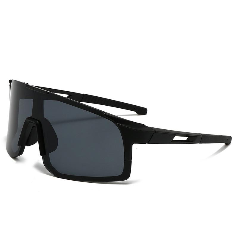 2025 Outdoor Sports Iridescent Cycling Sunglasses for Men and Women цвет: черная оправа, серые линзы (поляризационные)