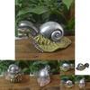 Hand-painted Decorative Snail Sculpture Colorful Resin Art For Rustic Farmhouse Style