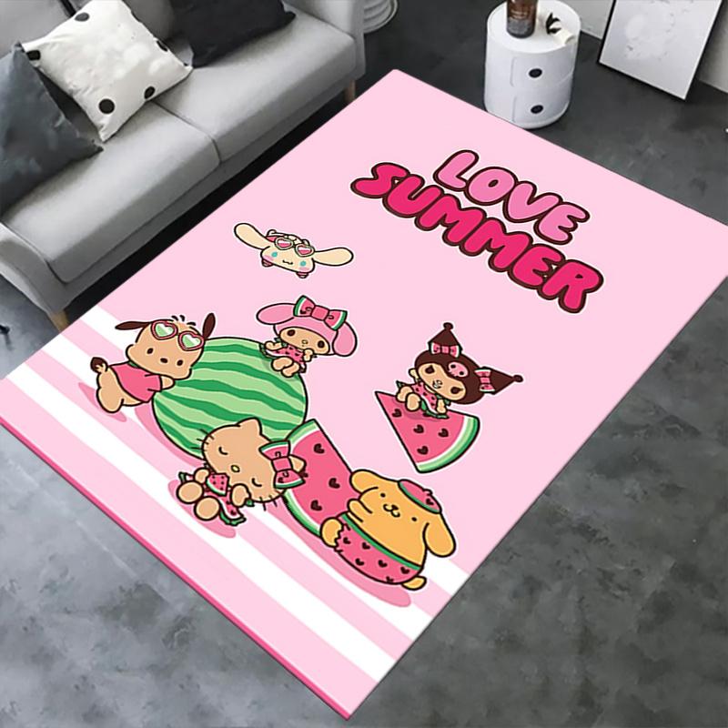 Office Rug Summer, Cute Anti-Slip Rug, Machine Washable for Living Room, Bedroom, Office, Multiple Sizes, Bedroom Mat, Decorative Mat, Durable Mat, Li