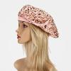 Women's Sequin Beret: Autumn Winter Trendy Street Style Painter's Hat - Versatile European & American Fashion Pumpkin Design.