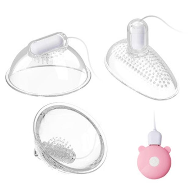 Nippelmassage-Vibrator, Klitoris-Stimulator, Oralsex, Sexspielzeug für Erwachsene, Brustpumpenvergrößerung, Lecken, Nippelvibrator für Frauen